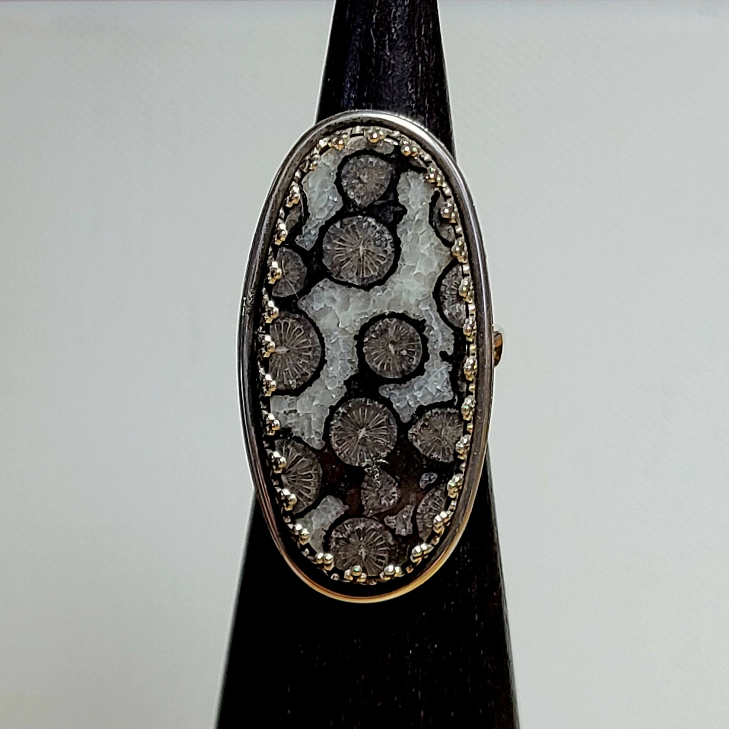 Fossil Ring - Black on White