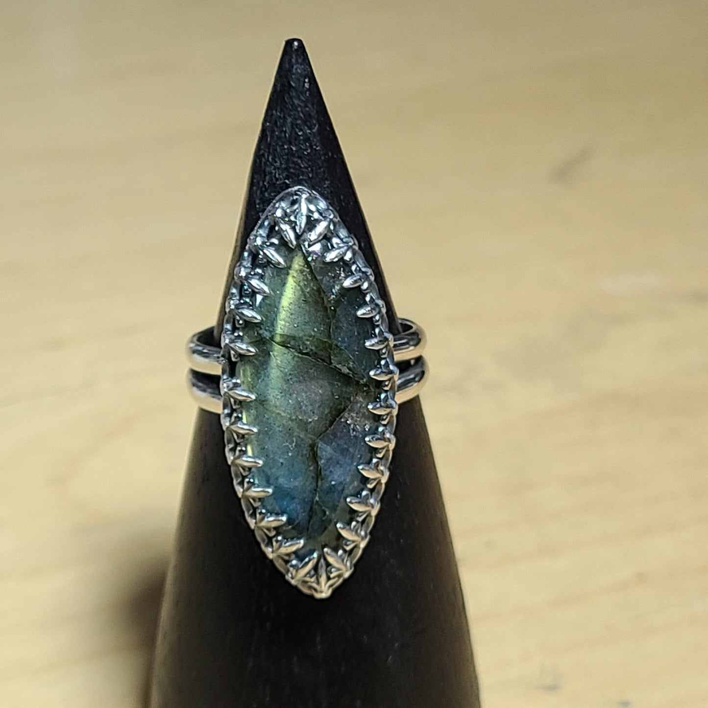 Marquis Labradorite Ring