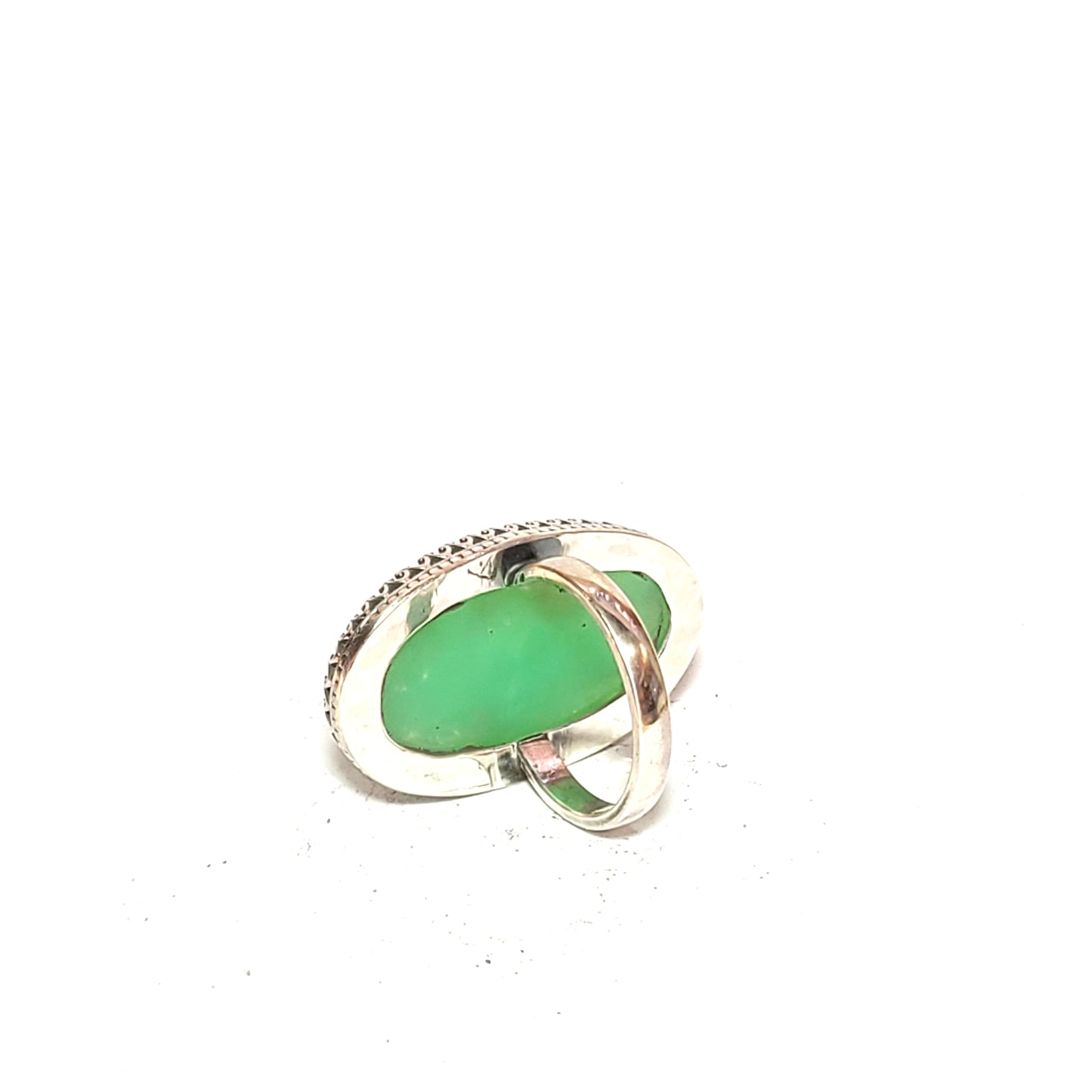 Large Chrysoprase Ring
