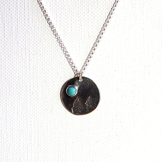 Pine Tree Turquoise Pendant