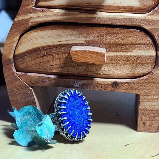 Impressive Lapis Lazuli Statement Ring