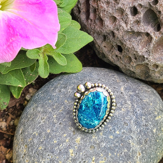 Blue Apatite Ring