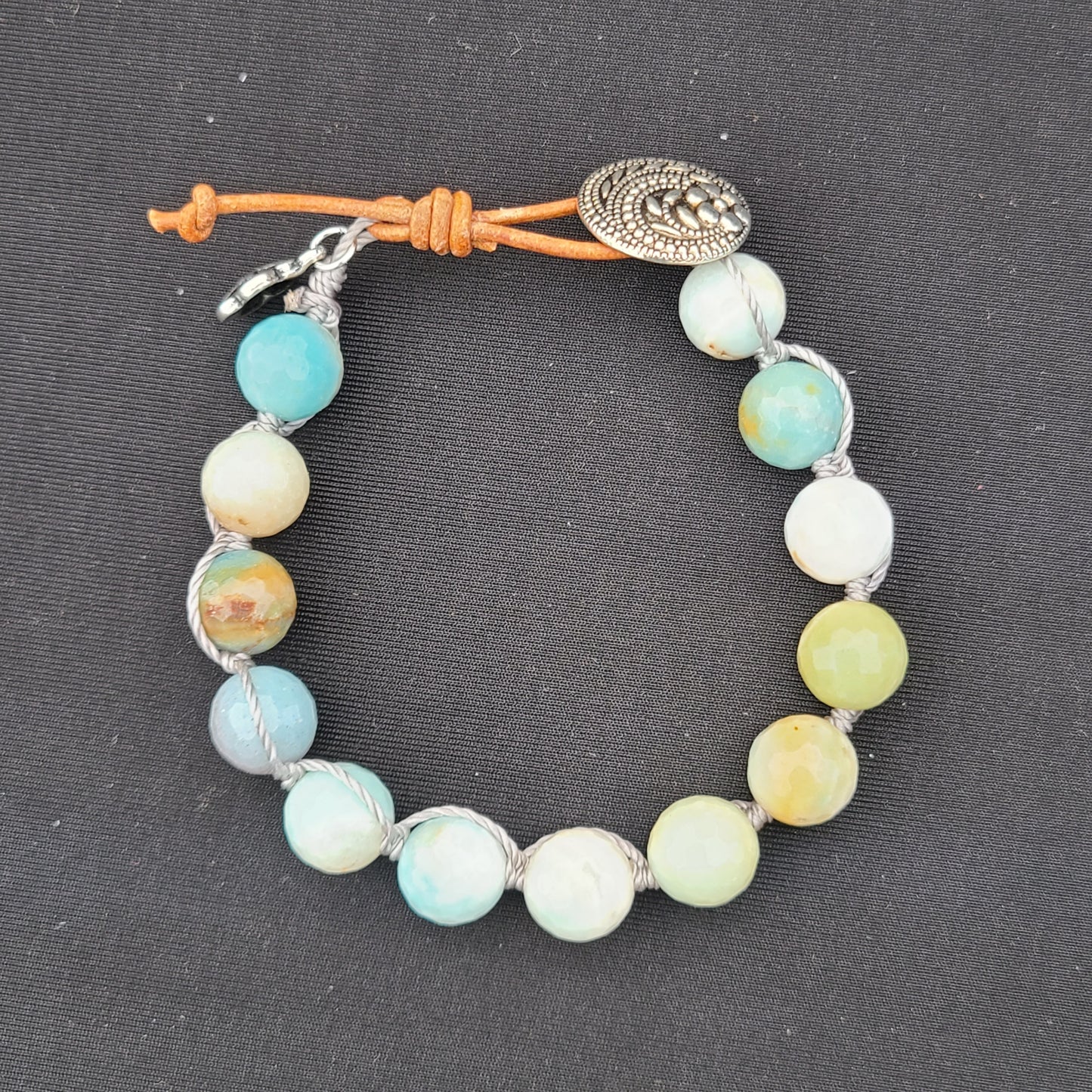 Amazonite Knotted Bracelet